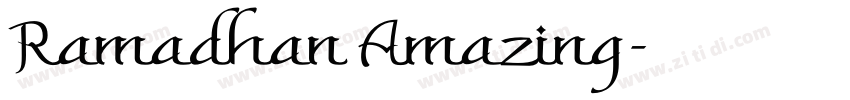 Ramadhan Amazing字体转换